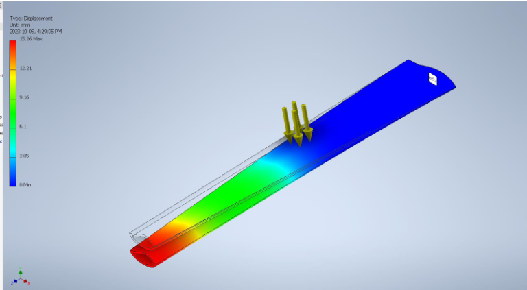 AutoDesk Inventor Deflection Simulation